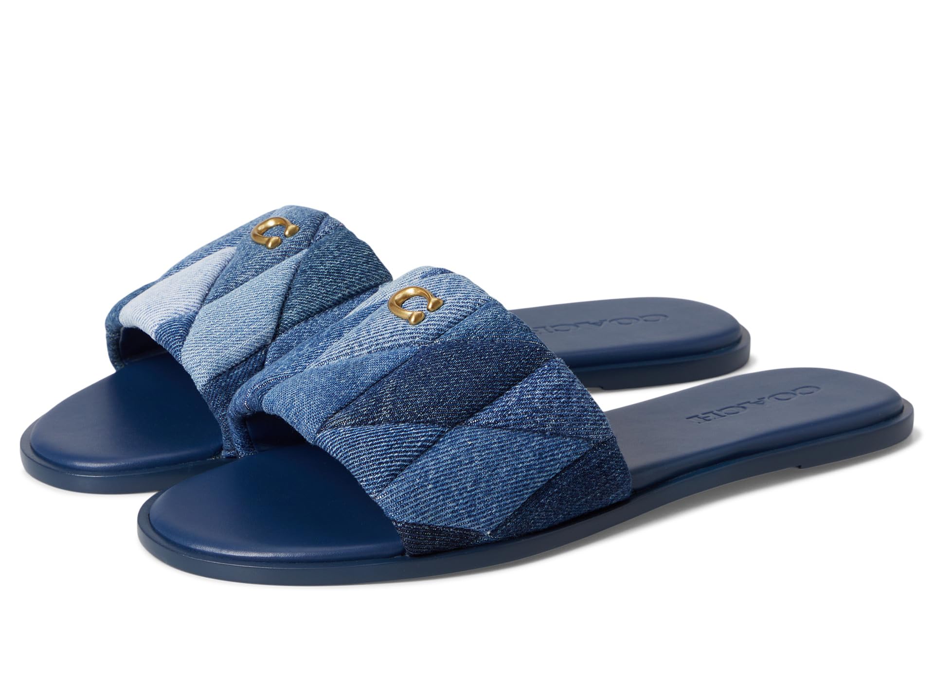Сандалии COACH Holly Sandals with Quilting, цвет Denim Multi