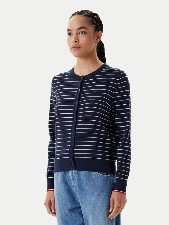 

Кардиган обычного кроя WW0WW42370 Tommy Hilfiger, синий