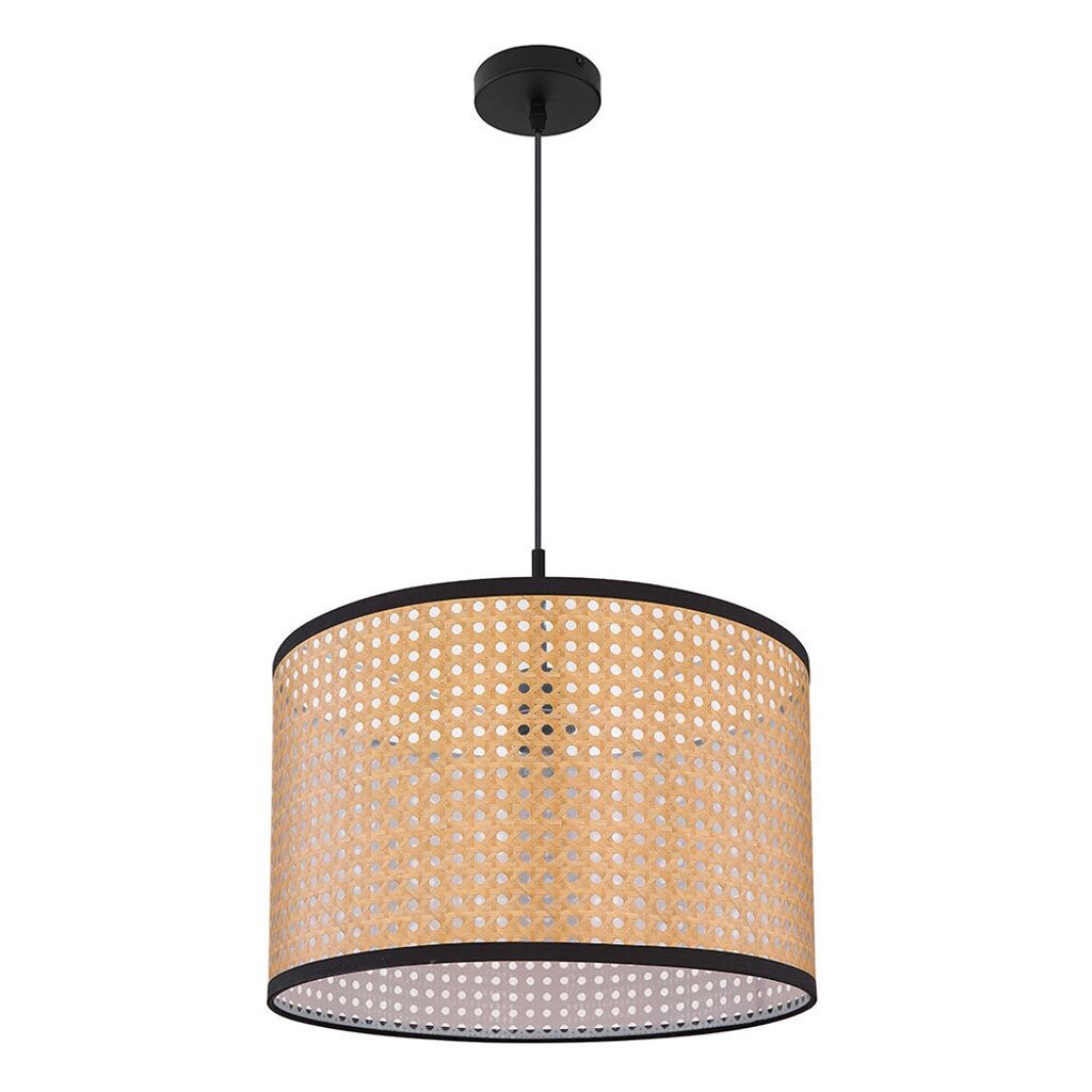

Подвесной светильник, имитация бамбука, текстиль, натуральный, 45 см Globo Lighting, коричневый