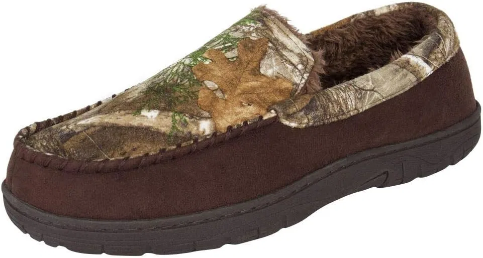 Тапочки мокасины с мемори-пеной, Realtree, камуфляж