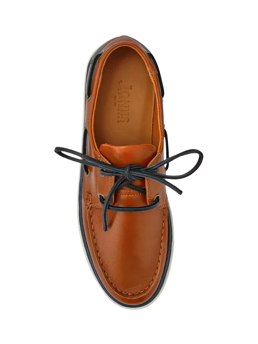 Кожаные лодочные туфли Rhodes Jones Bootmaker, Tan — фото 3