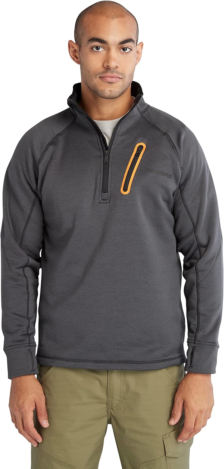 

Timberland PRO мужская, Reaxion флисовая куртка с четвертью молнии, Charcoal Heather