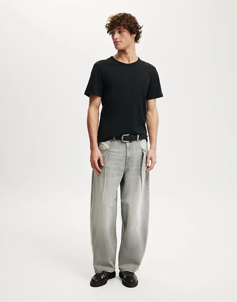 

Джинсы-баллоны Cotton On Baggy в складку, серые, теневые Cotton:On