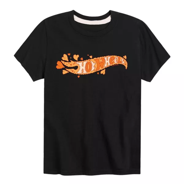 

Футболка с логотипом в виде дымчатого сердца для мальчиков 8-20 лет Hot Wheels, черный