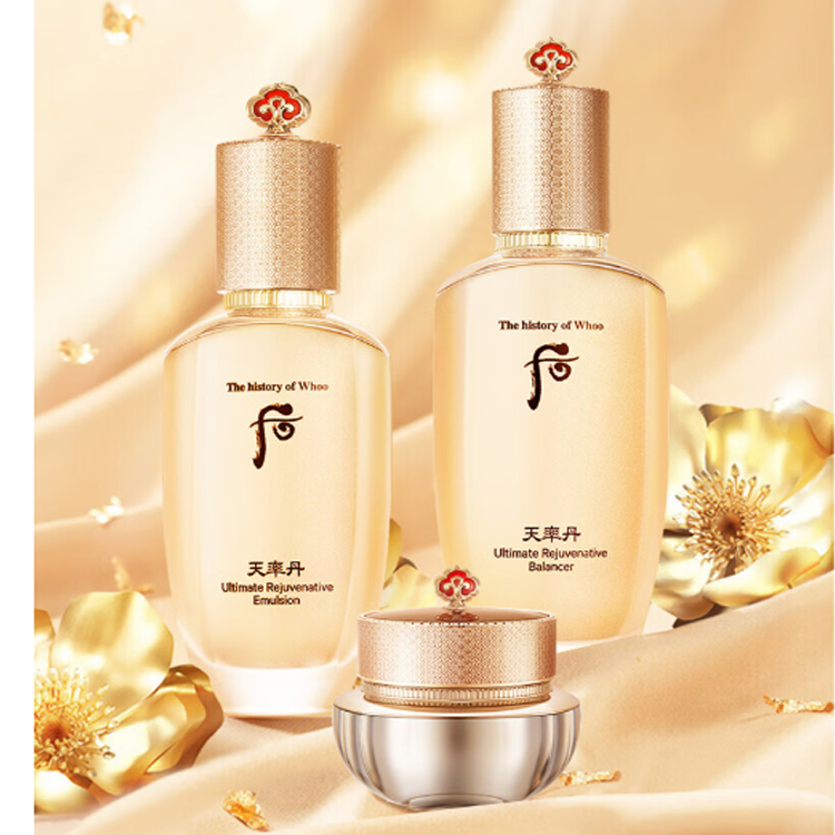 Набор для ухода за кожей Azure Rate Dan Water Lotion успокаивающий, увлажняющий, освежающий The History Of Whoo, Tianbao Danshui белый 7-piece set of new version — фото 3