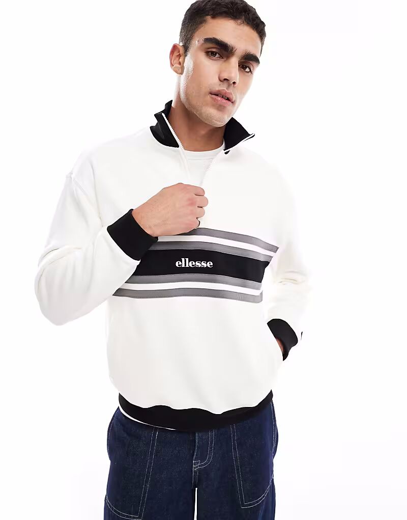 

Топ Ellesse Cossoine с застежкой-молнией 1/4 белого цвета