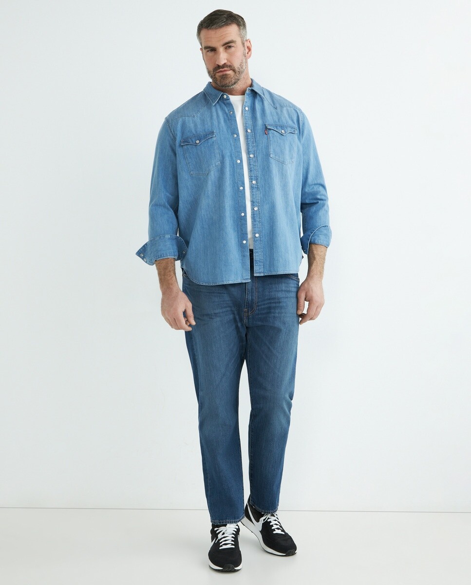 

Мужская джинсовая рубашка больших размеров Levi's, синий
