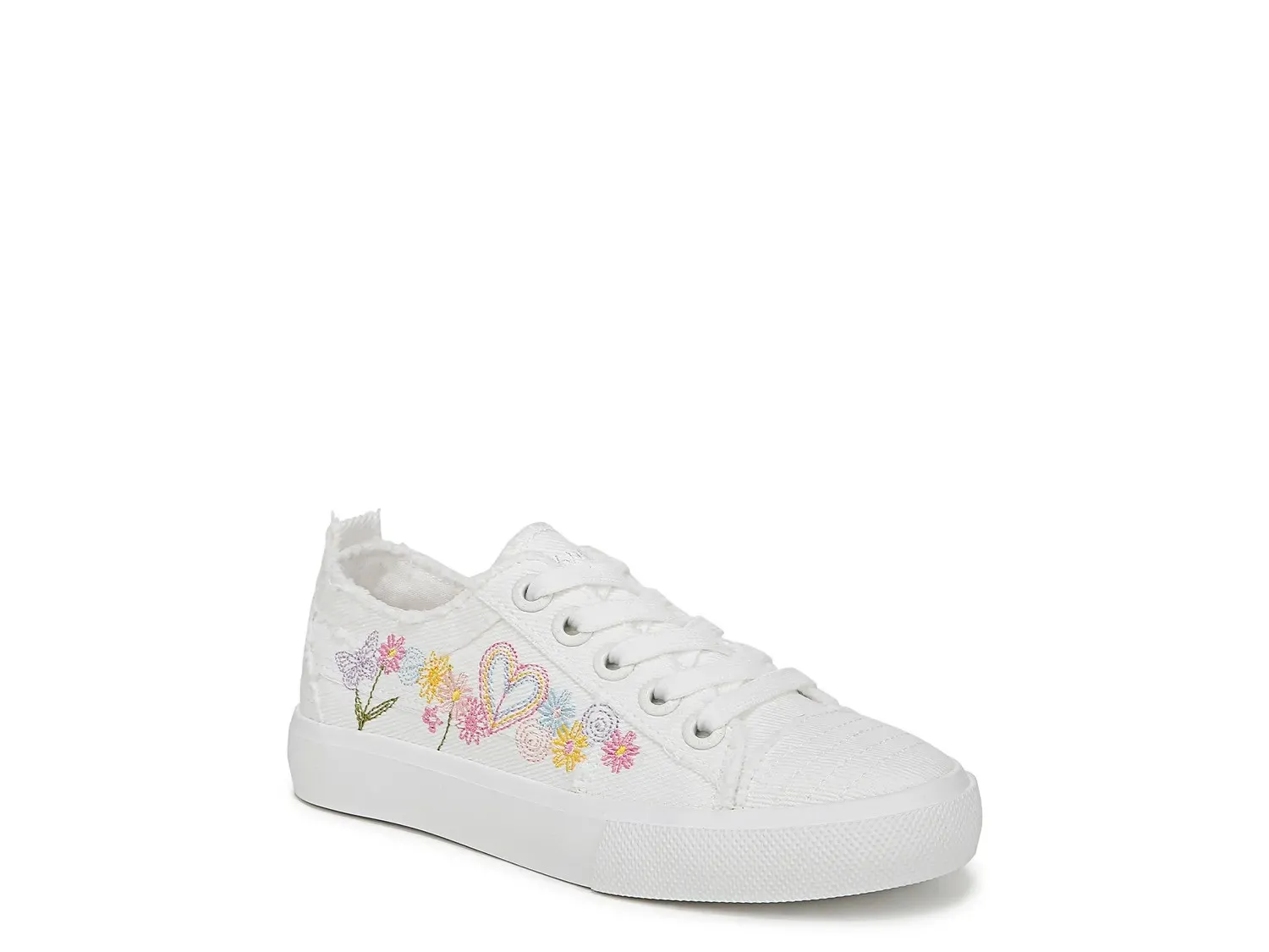 

Кроссовки Blowfish Malibu Vivid — детские, белые/розовые/многоцветная цветочная вышивка