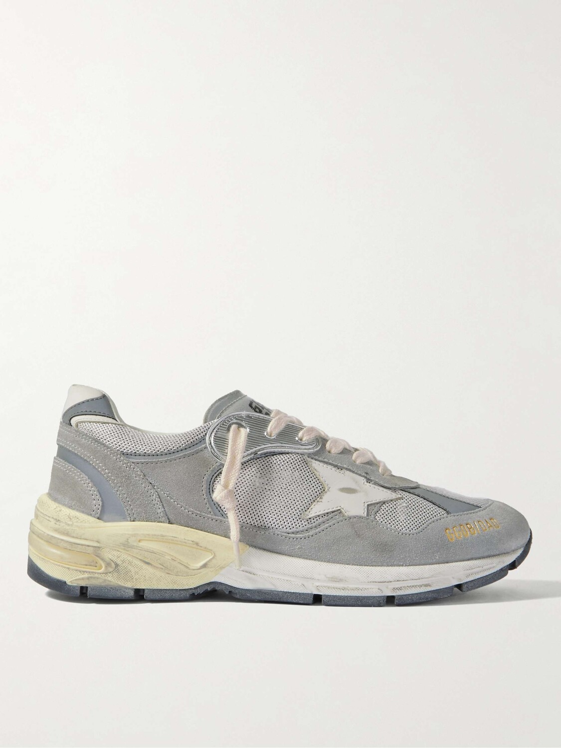 

Кроссовки Dad-Star с кожаной отделкой из замши и сетки GOLDEN GOOSE, серый