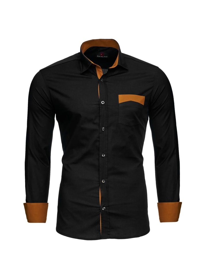 

Рубашка RESLAD Hemd Two-Tone, черный