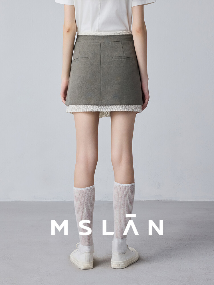 

Юбка Mslan Vitality Girl короткая, серый