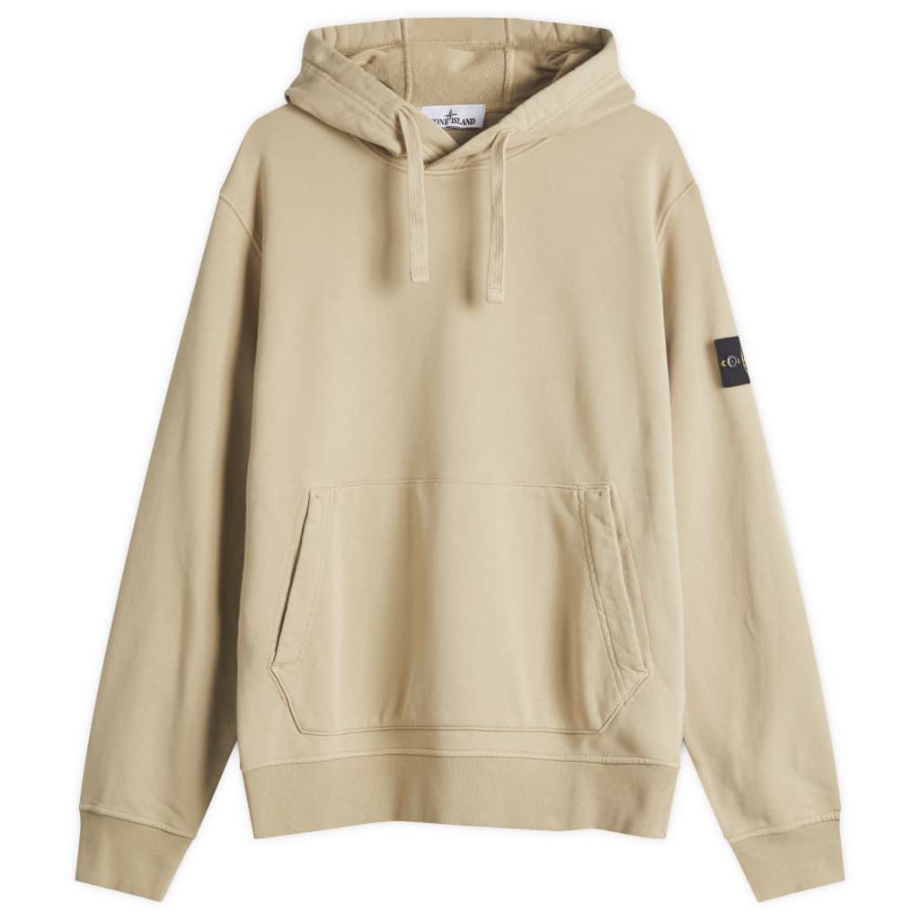 

Гашетированный худи с запахом Stone Island, цвет desert