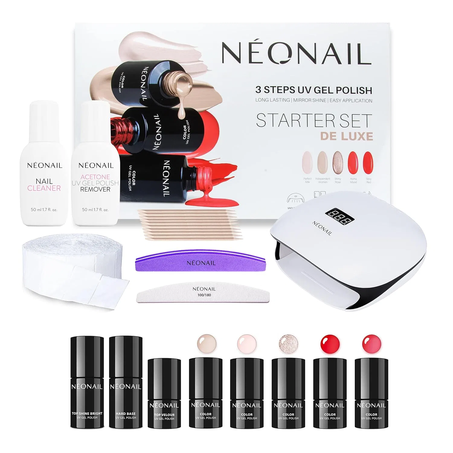Стартовый набор для УФ-маникюра NEONAIL De Luxe Néonail