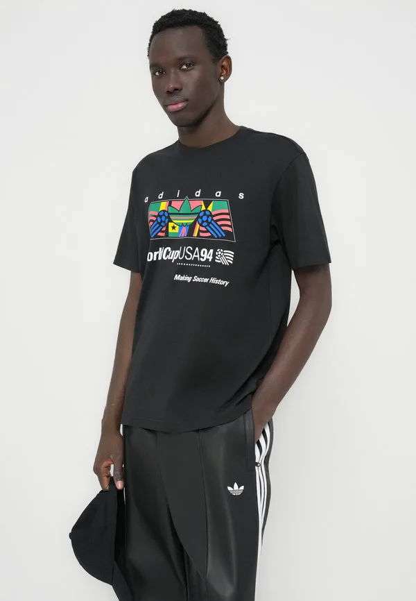 Футболка унисекс с принтом Adidas Originals, Black — фото 4