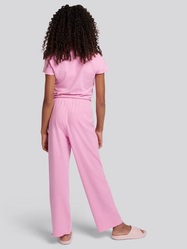 Детский комплект пижамы с широкими штанинами Juicy Couture, Pinky Lilac Chiffon — фото 2
