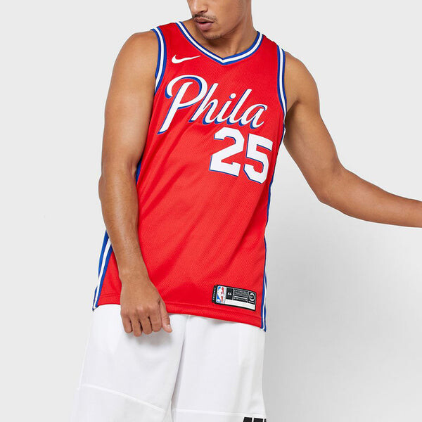 Футболка филадельфия 76ers бен симмонс свингмен майка для мужчин Nike, красный — фото 3