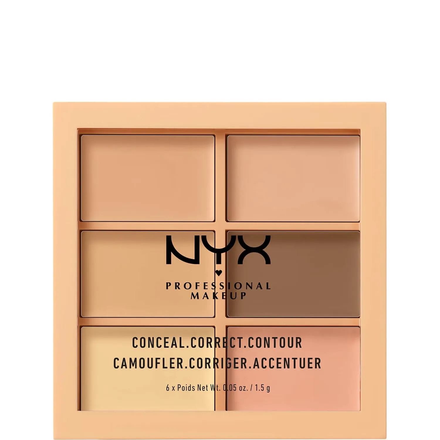 

Палитра 3C - Контур, Корректировка, Контур - Светлая Nyx Professional Makeup