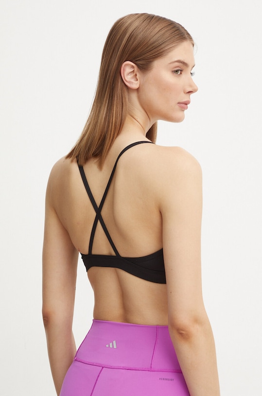 Спортивный бюстгальтер Aeroreact Adidas Performance, черный — фото 3