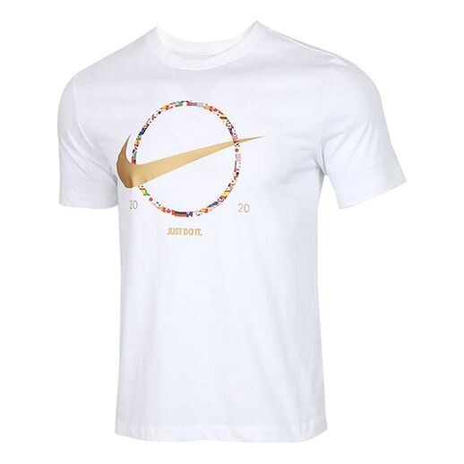 

Футболка sportswear national flag logo printing short sleeve white Nike, белый