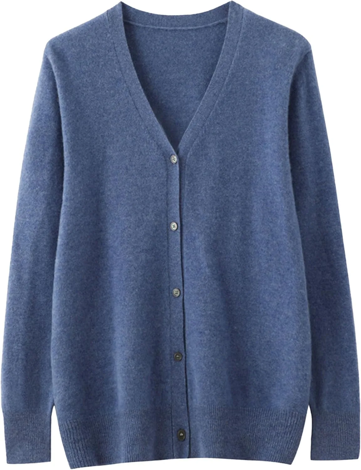 

Мужской кардиган с длинным рукавом и V-образным вырезом QOAAIE