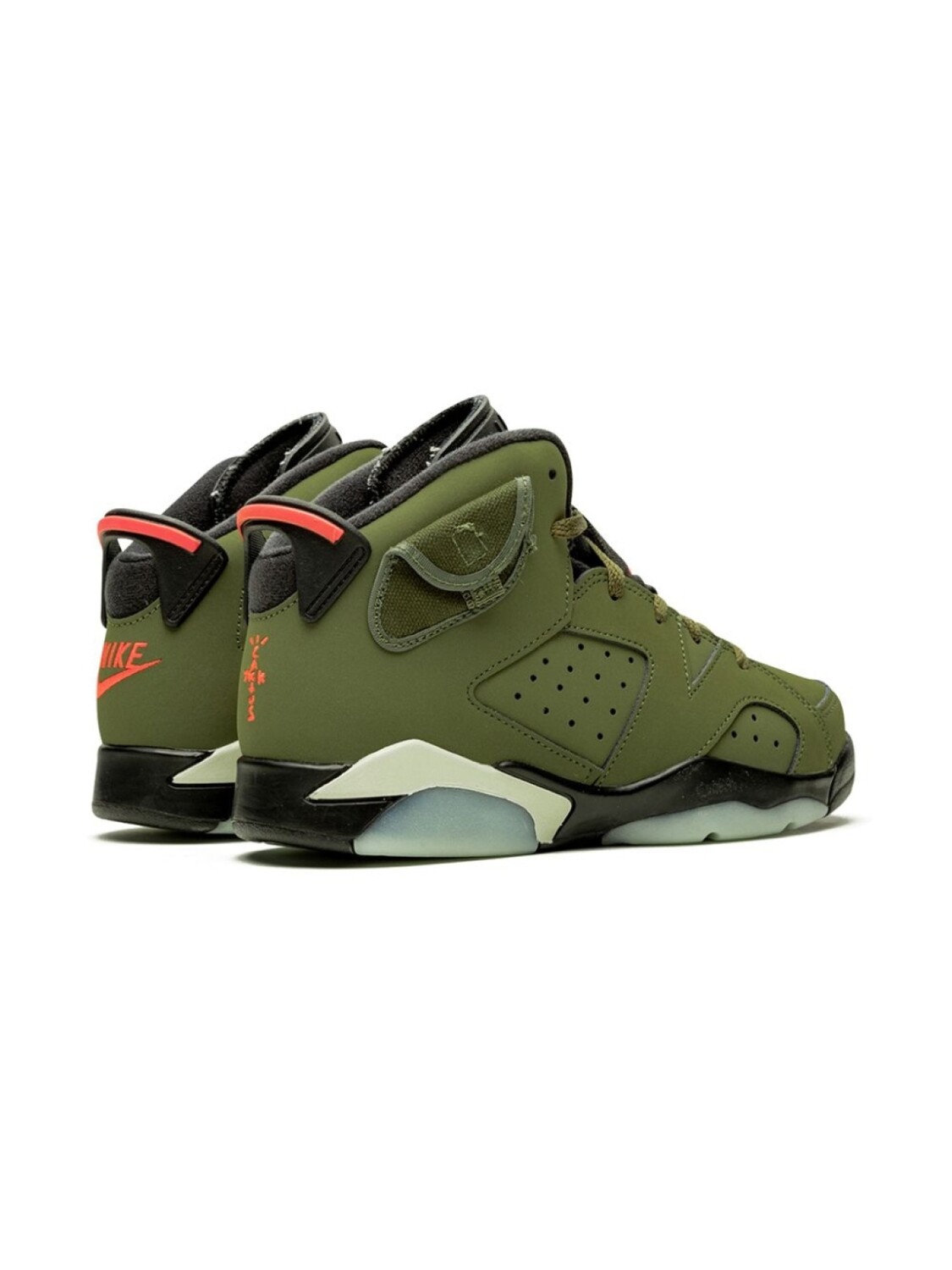Jordan Kids высокие кроссовки Air Jordan 6 Retro, зеленый — фото 3