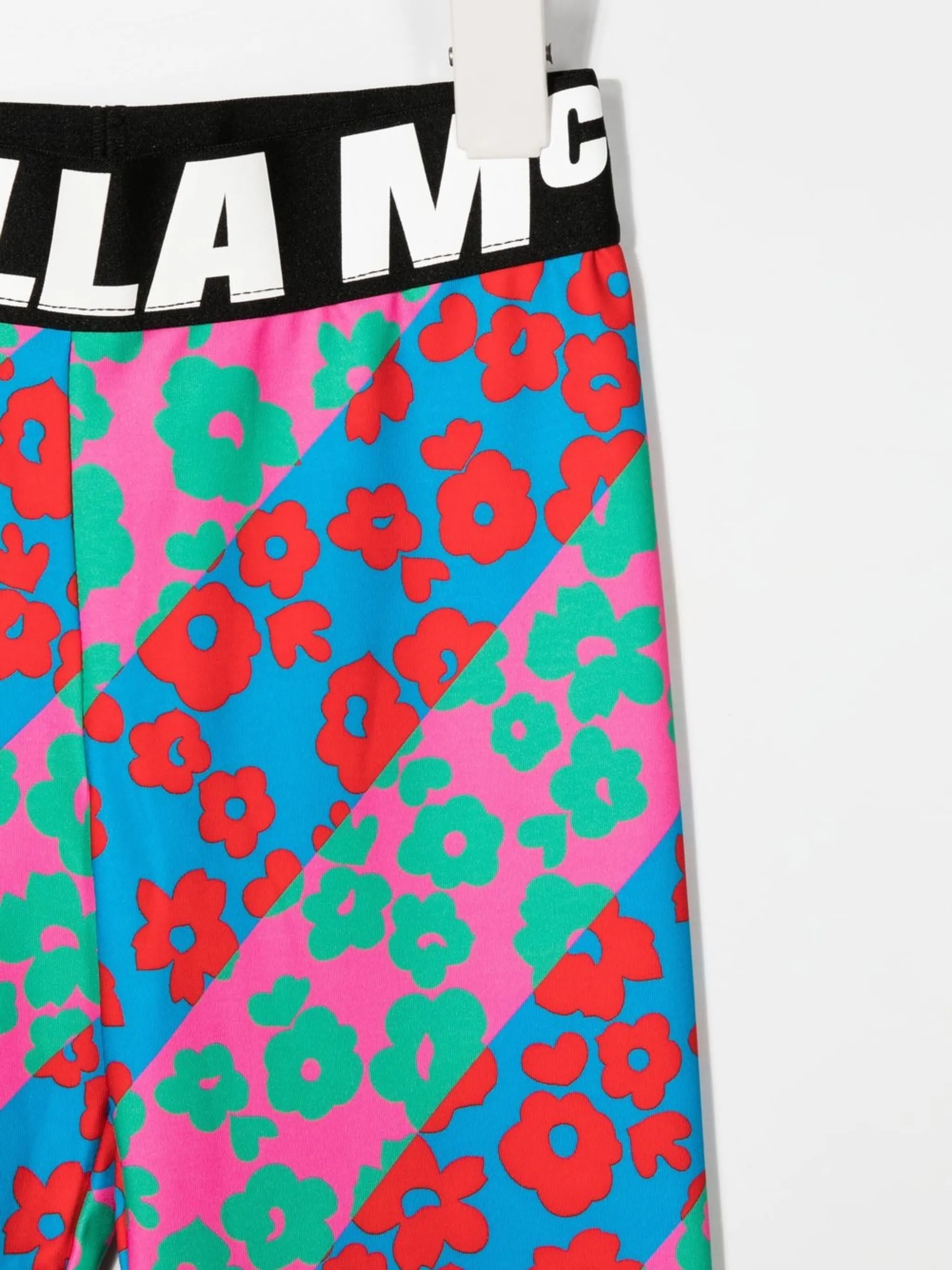 Легинсы с цветочным принтом Stella Mccartney Kids, розовый — фото 3