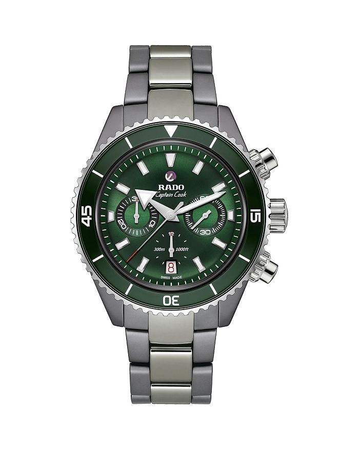 

Капитан Кук Хронограф, 43 мм RADO, зеленый