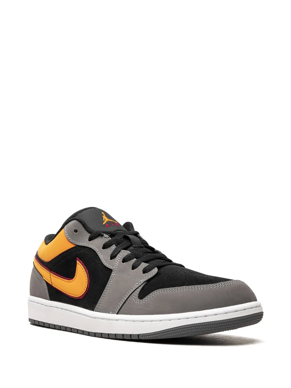 Кроссовки Air  1 Mid Vivid Orange Jordan, черный — фото 2