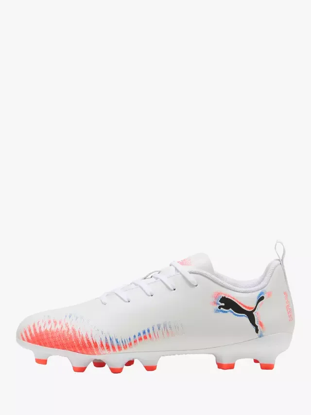 Детские футбольные бутсы FUTURE 8 PLAY, бело-золотые PUMA — фото 4