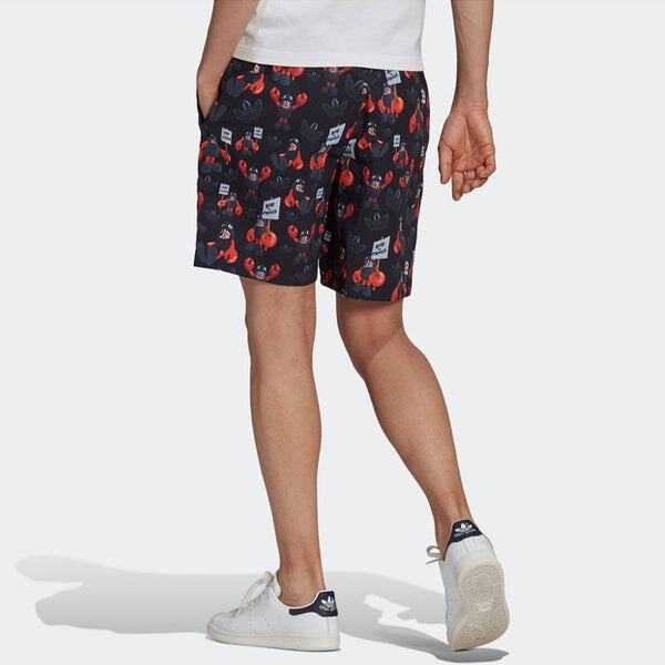 Шорты men's casual cozy sports black shorts Adidas, черный — фото 4