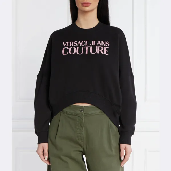 

Толстовка комфортного кроя Versace, черный