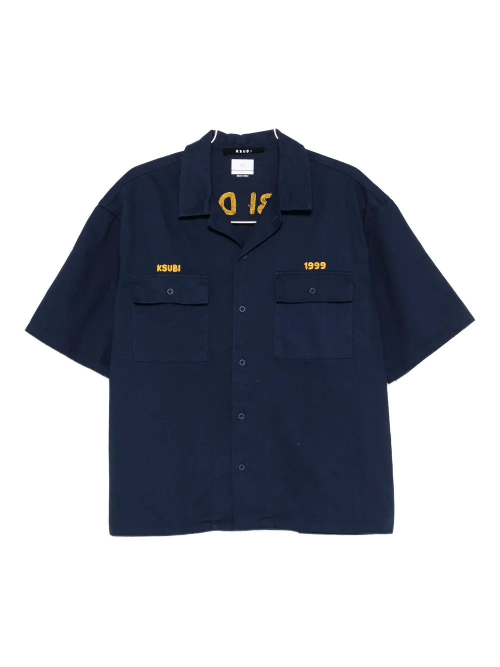 

Рубашка Mekanik с короткими рукавами Ksubi, синий