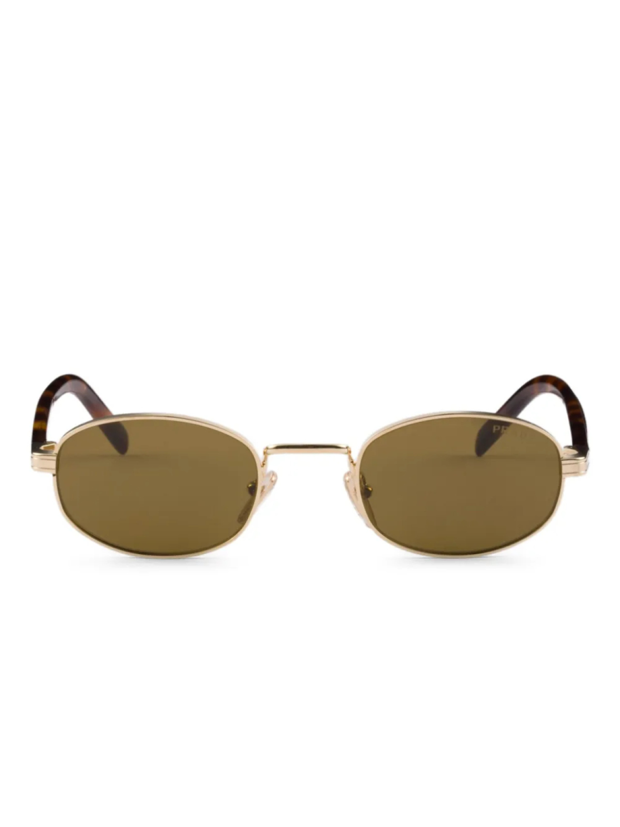 

Солнцезащитные очки с гравировкой логотипа Prada Eyewear, золотой