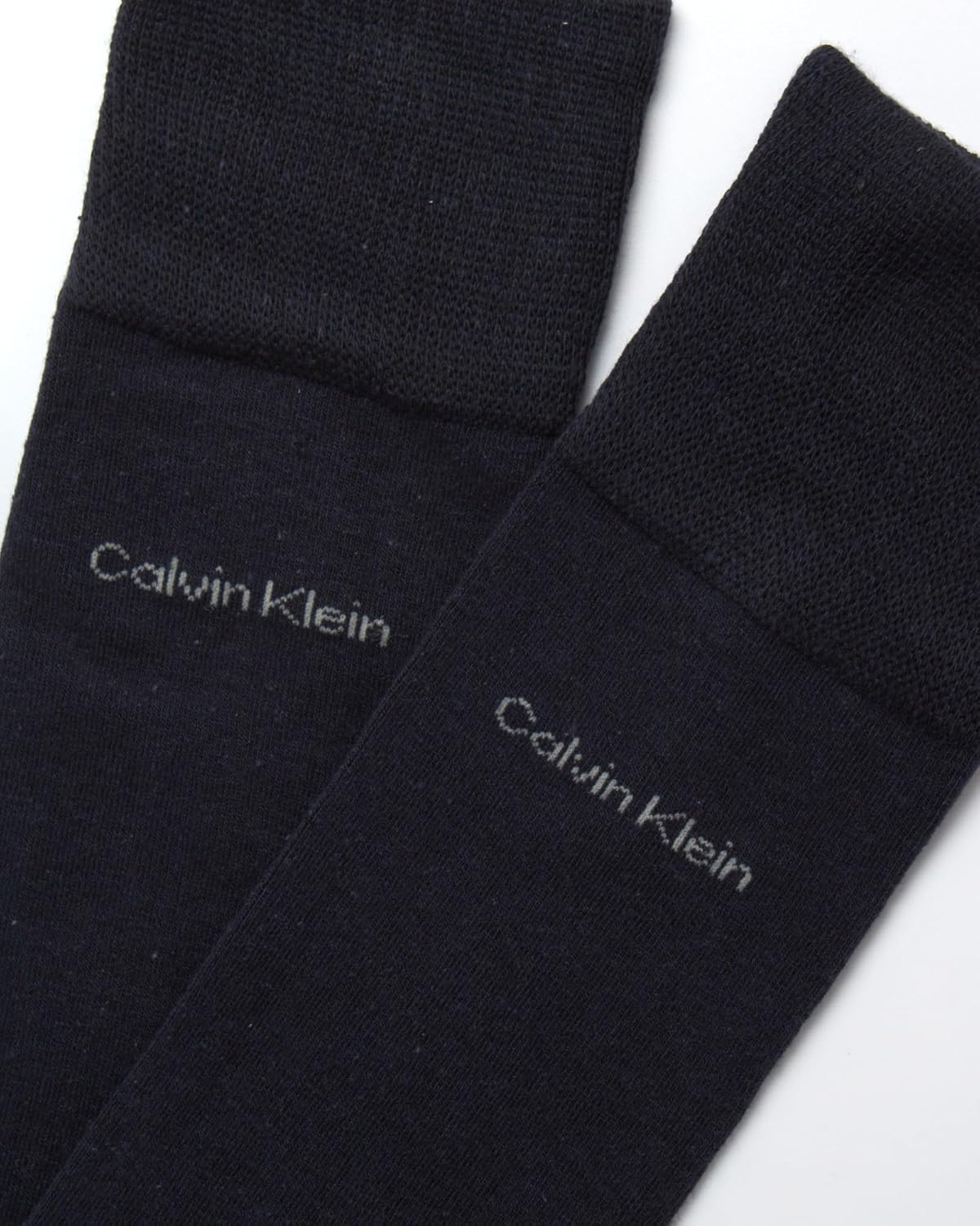 Мужские носки Calvin Klein под костюм - 2 пары легких эластичных мягких рабочих носков для мужчин, для повседневной деловой и официальной одежды, Navy Blue — фото 4