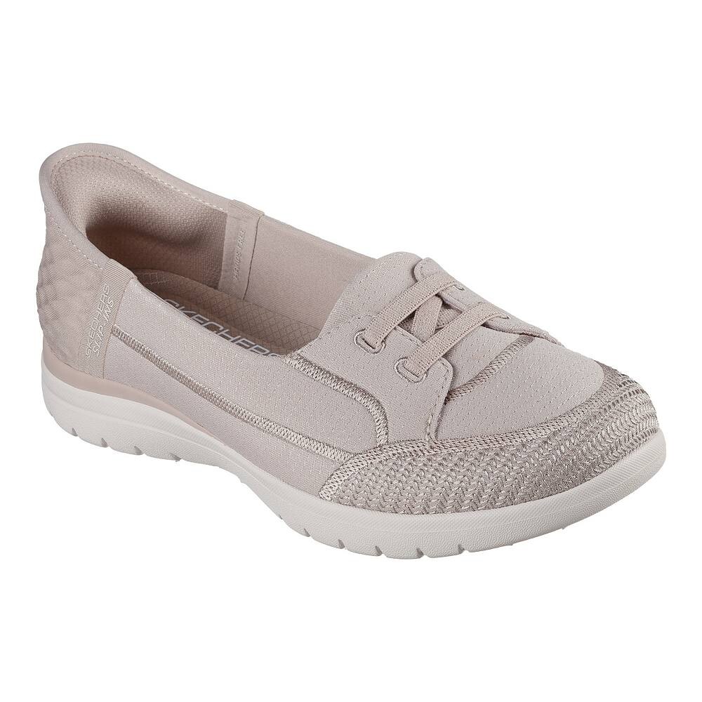 

Женская обувь Skechers Hands Free Slipins On-the-GO Flex Top Notch, цвет Taupe