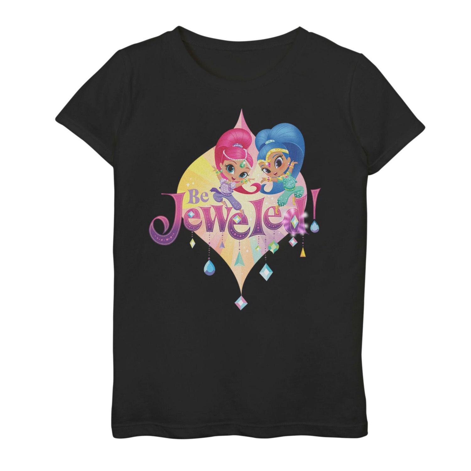 

Футболка с рисунком группы Nickelodeon Shimmer & Shine Be Jeweled для девочек 7–16 лет Nickelodeon