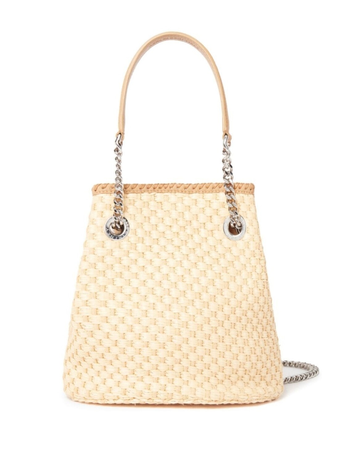 

Stella McCartney сумка-ведро Falabella из рафии, нейтральный цвет