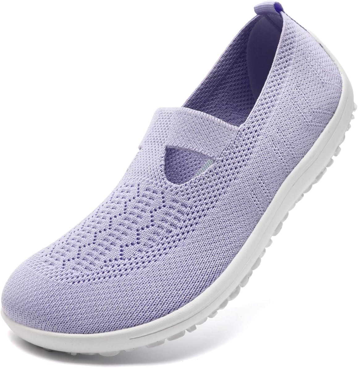 

Кроссовки для ходьбы и тенниса для мужчин и женщин, спортивные, для бега по дороге, тренировки, с противоскользящей подошвой, унисекс, из сетки, для спортзала, легкие, повседневные, без шнурков Gdebyz, светло-фиолетовый