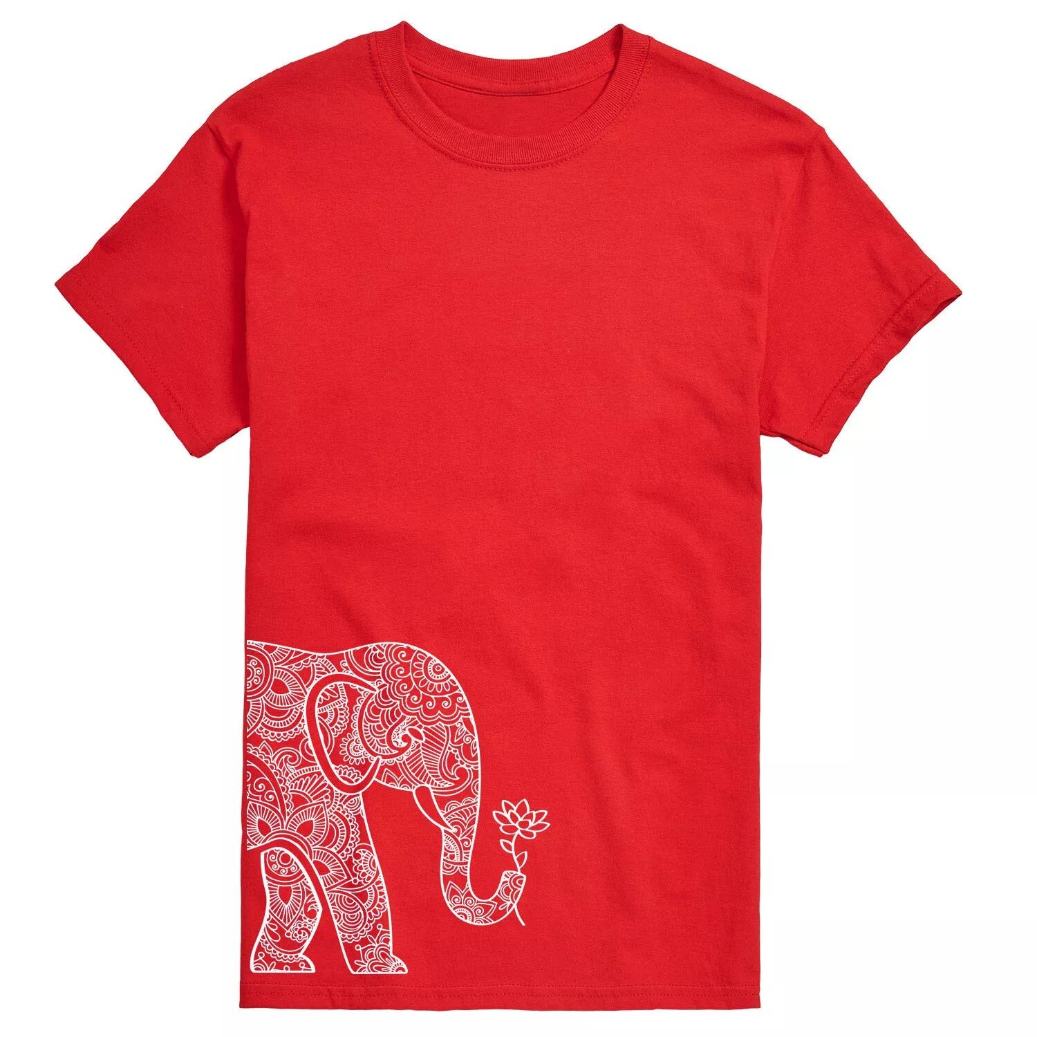 

Футболка Big & Tall Elephant Lotus Licensed Character, красный