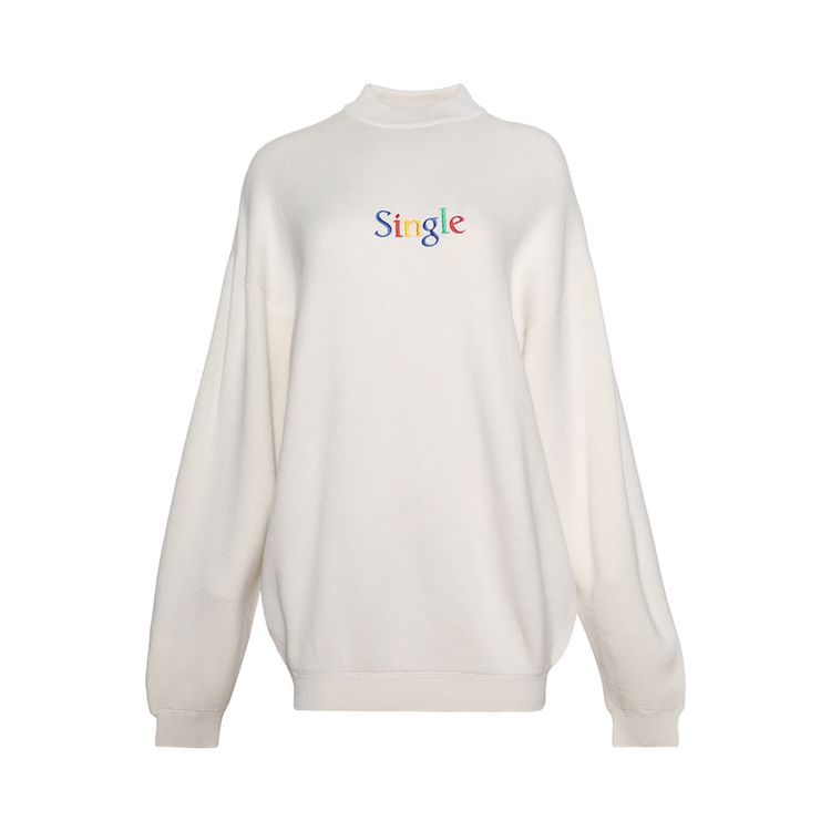 

Свитер Vetements Single Sweater 'White', белый