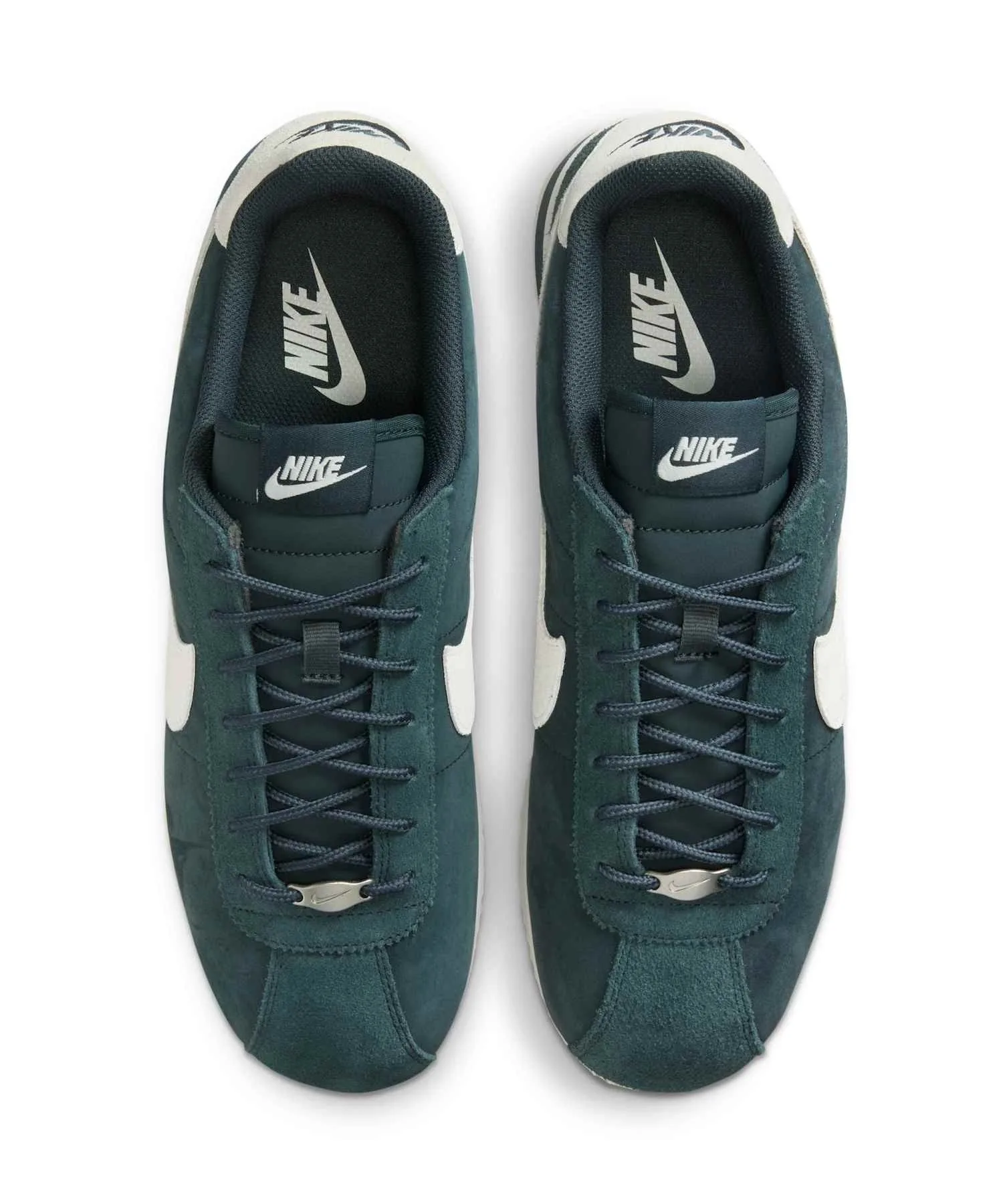Мужские кроссовки Nike Cortez Premium HV4456-300 из натуральной кожи, зелёные — фото 4