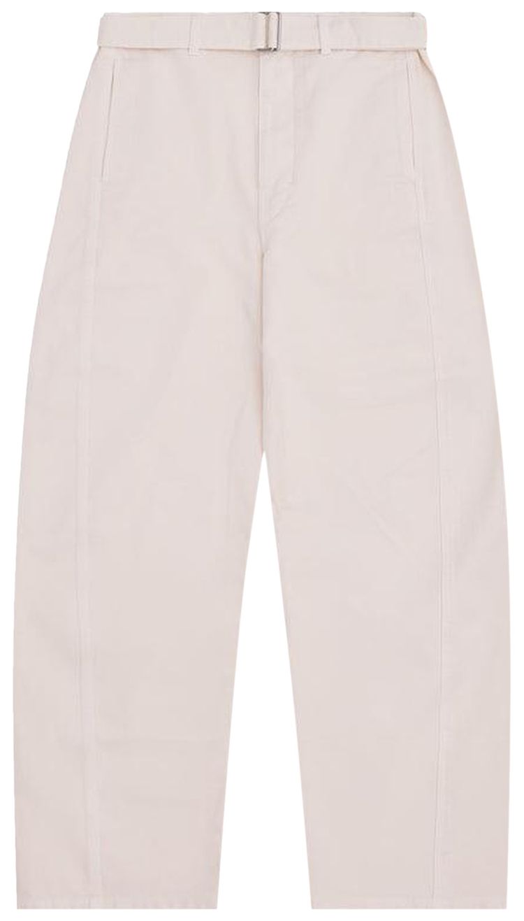

Брюки Lemaire Twisted Belted Pants 'Snowy Off White', кремовый
