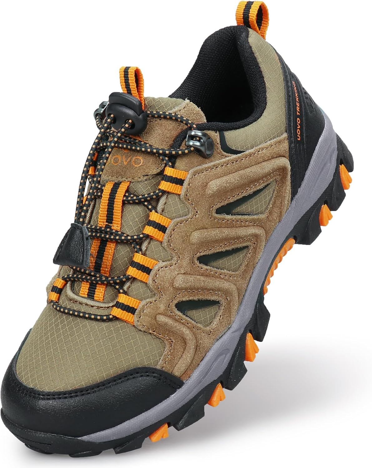 

Детские кроссовки UOVO для мальчиков и девочек, водонепроницаемые для походов и бега, модные кроссовки на трейл, дышащие, легкие, противоскользящие, для прогулок на улице и спорта (для младших/старших детей), Camel