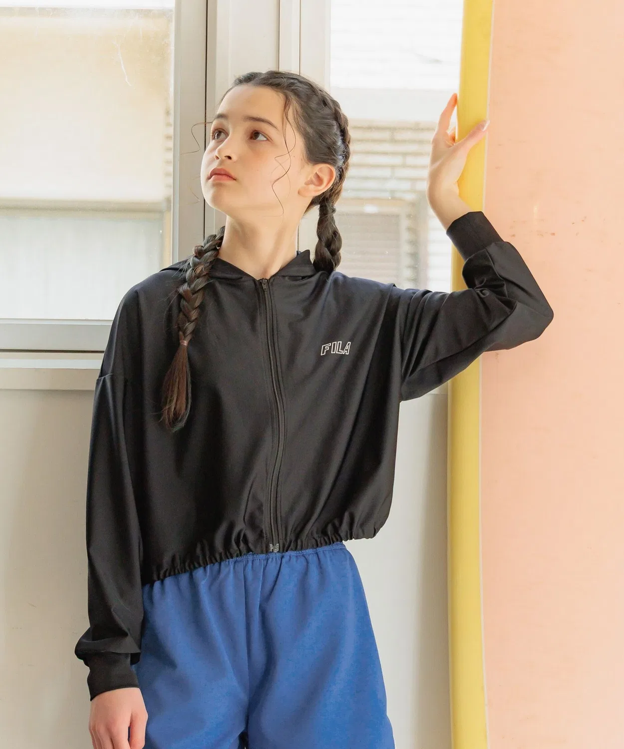 Рашгард с длинным рукавом FILA, чёрный