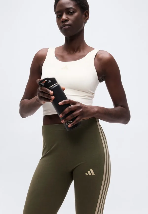 Леггинсы Adidas Sportswear, Olive Strata/Beige — фото 4