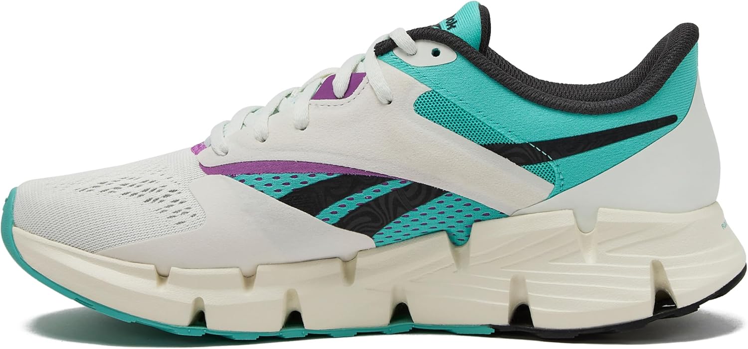 Кроссовки Reebok для взрослых унисекс Zig Dynamica 5, Chalk/Ai Aqua/Vintage Chalk — фото 3