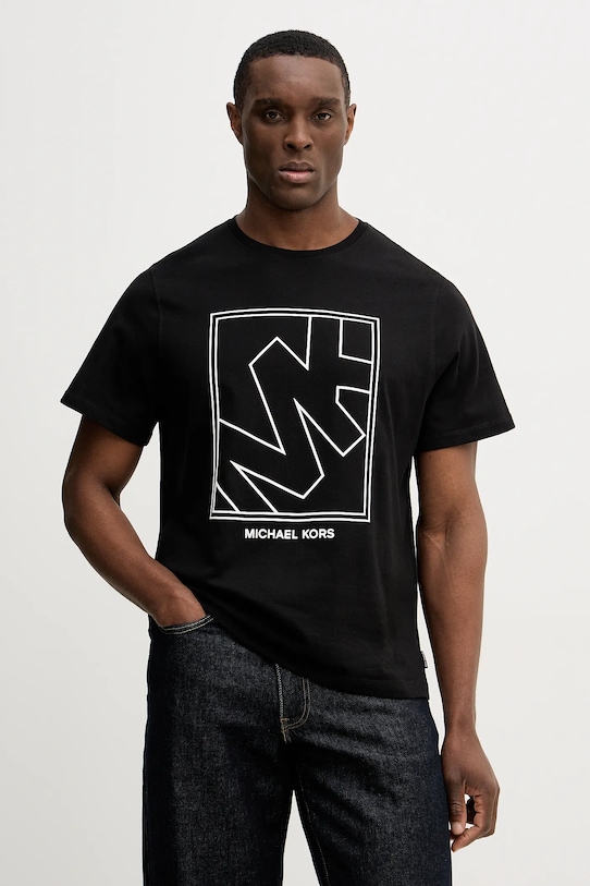 

Хлопковая футболка Michael Kors, черный