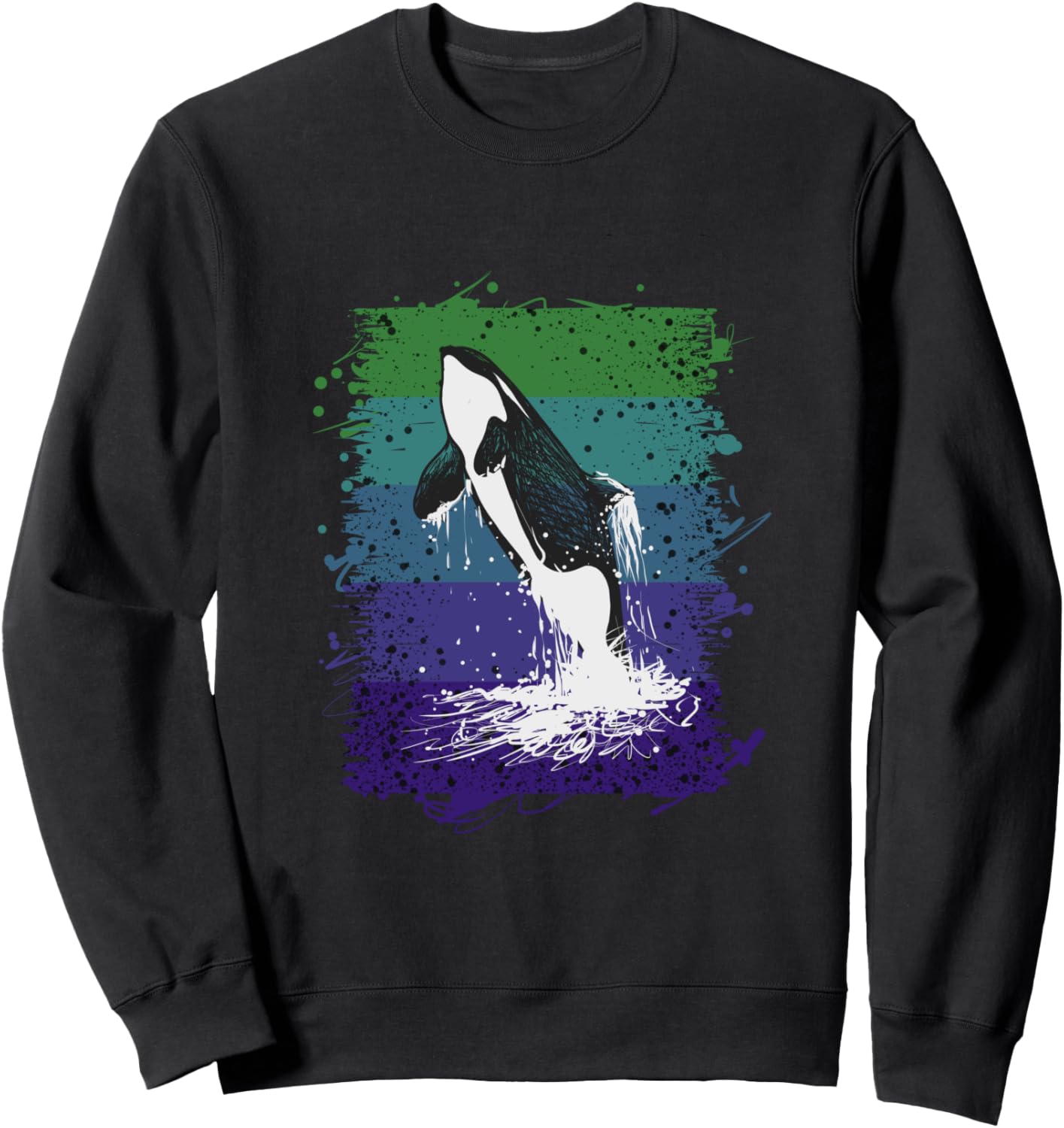 

Толстовка с изображением кита, косатки и морского обитателя Orca'S Gift, черный