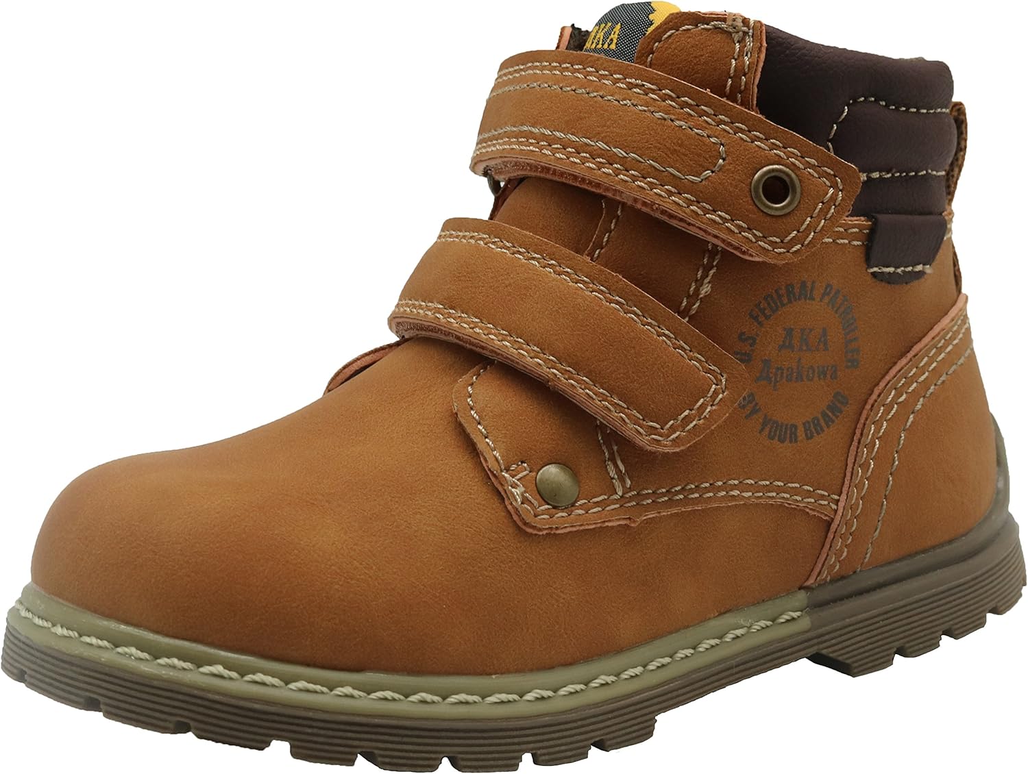 

Водонепроницаемые ботинки для малышей и маленьких мальчиков Apakowa (для малышей/маленьких детей), коричневый