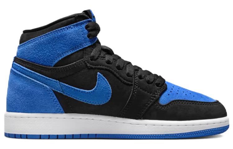 Ретро Высокие OG Royal Reimagined GS Jordan, Синий Черный — фото 2